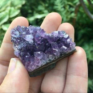Amethyst crystal geode specimen display decor